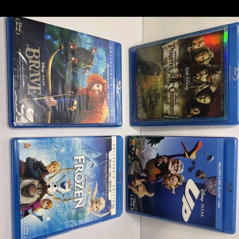 Disney Blu-ray Collection with Blue Cases
